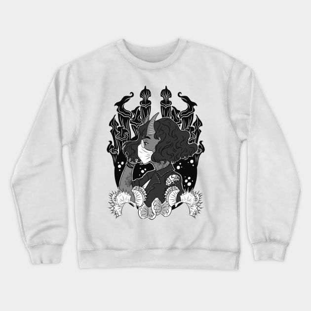 Poisonous Crewneck Sweatshirt by WildSkullflowerArt